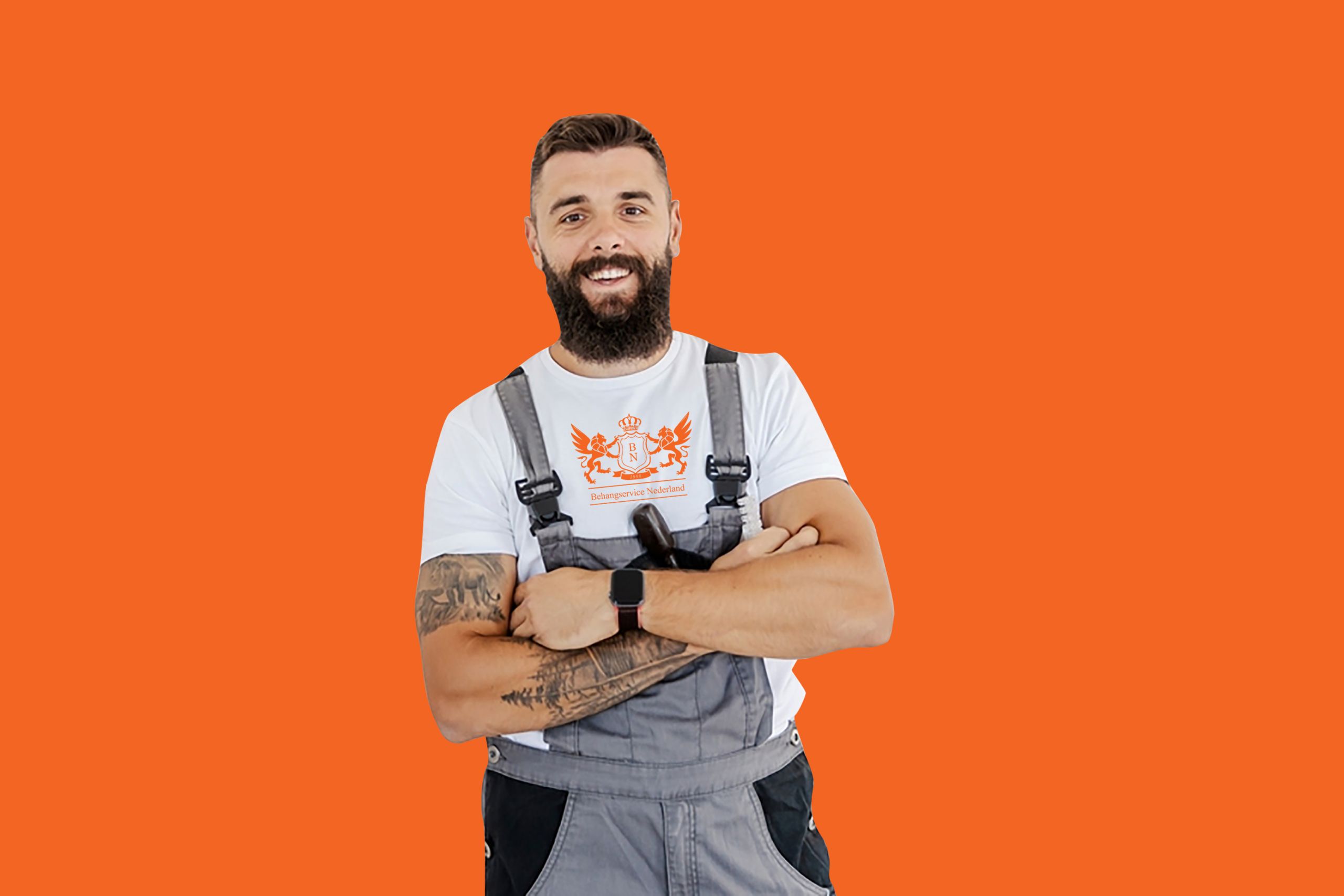 Glasvliesbehang aanbrengen inclusief schilderen