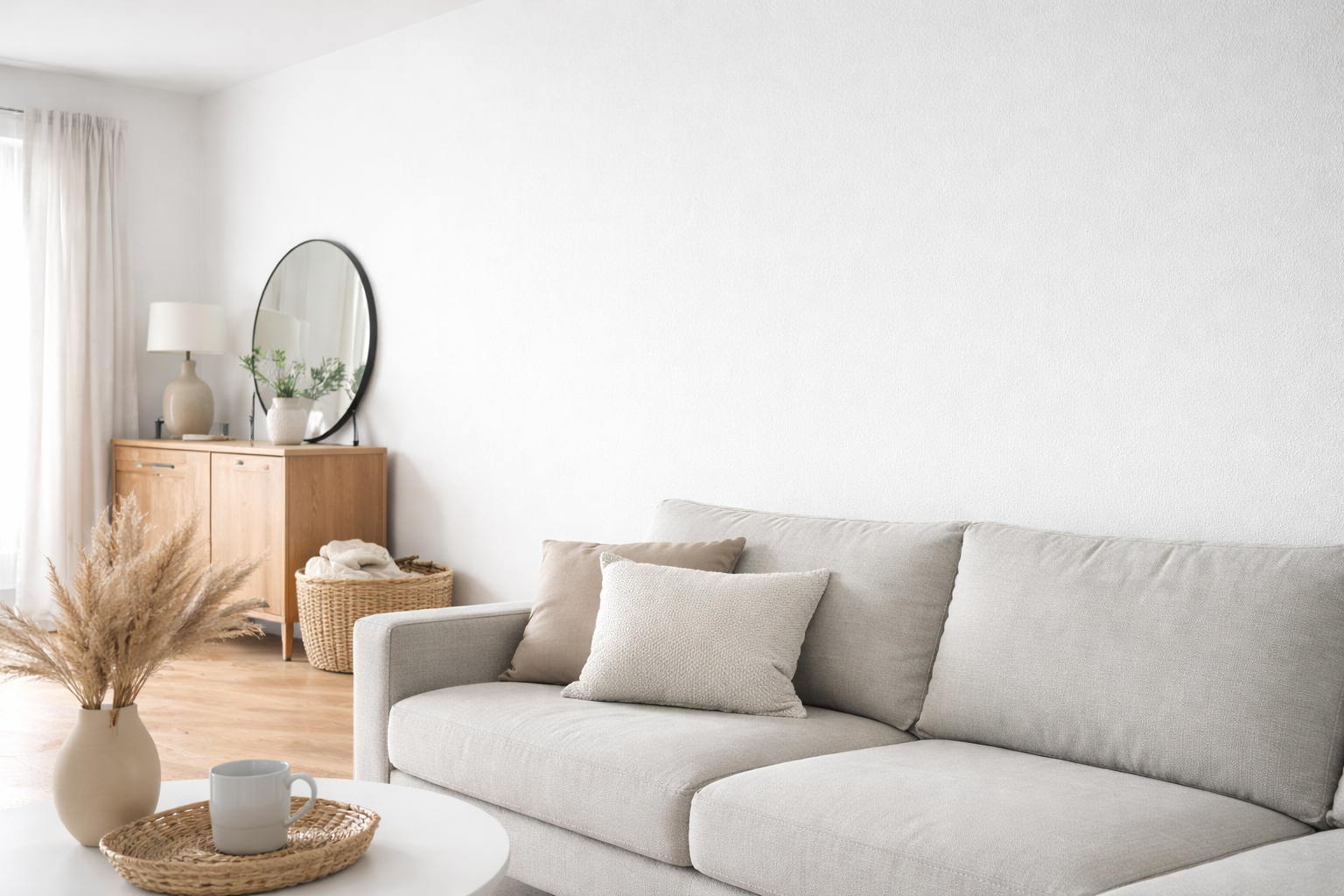 Glasvlies behang strak afgewerkt na behanger inhuren zonder zichtbare naden